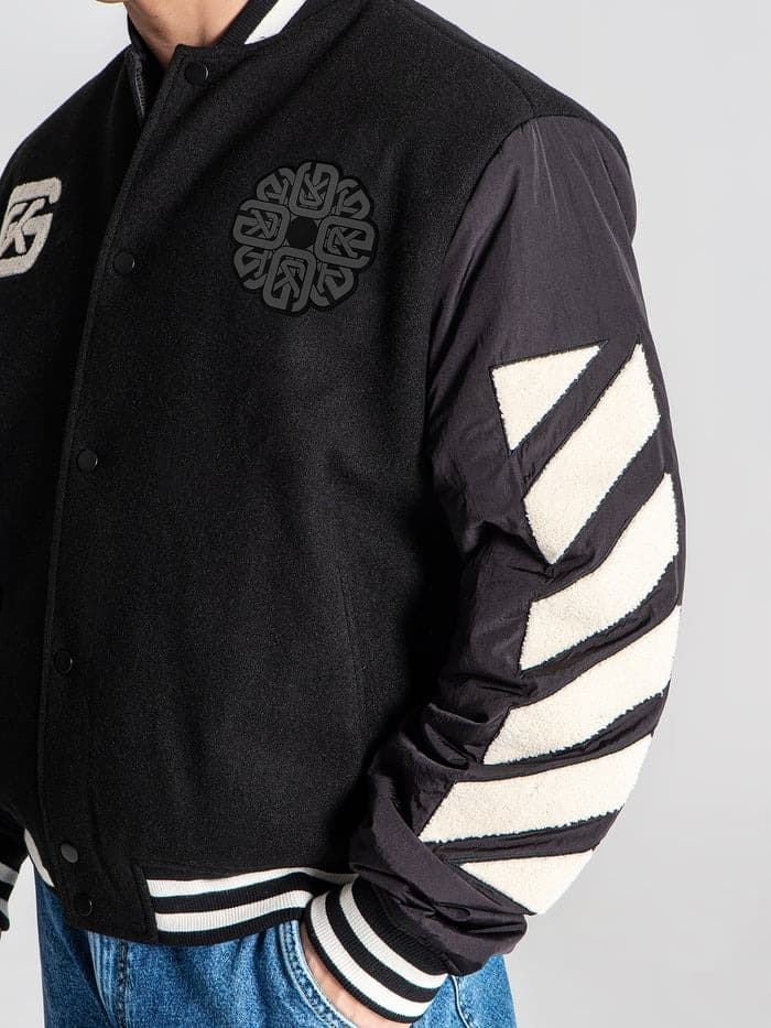 Bomber Gianni Kavanagh GKM006303 Black Patches Bomber Jacket - Imagen 8