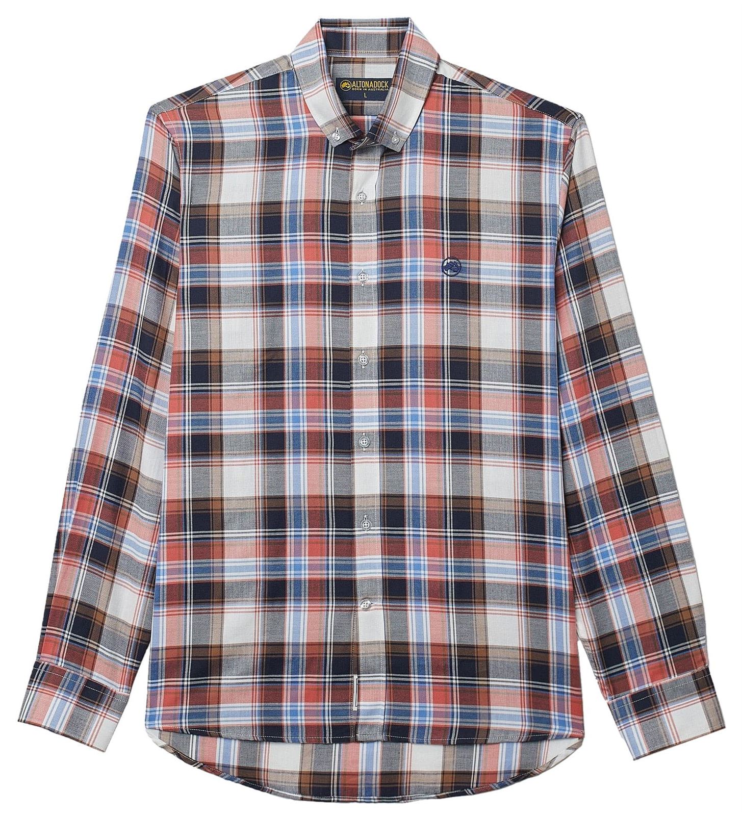 Camisa Altonadock 105303 azul/rojo - Imagen 1