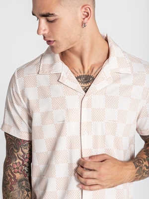 Camisa Gianni Kavanagh Beige Piazza Shirt GKM007442 - Imagen 2