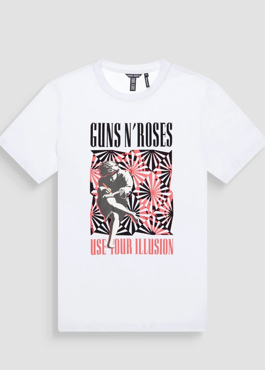 Camiseta Antony Morato Blanca Guns N' Roses MMKS02536 FA100144 1000 - Imagen 3