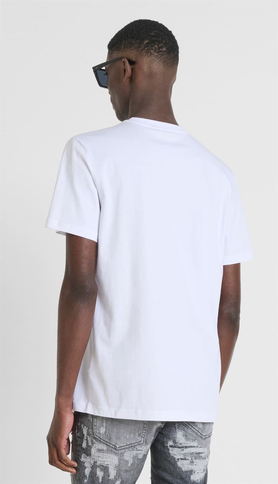 Camiseta Antony Morato Blanca Guns N' Roses MMKS02536 FA100144 1000 - Imagen 4