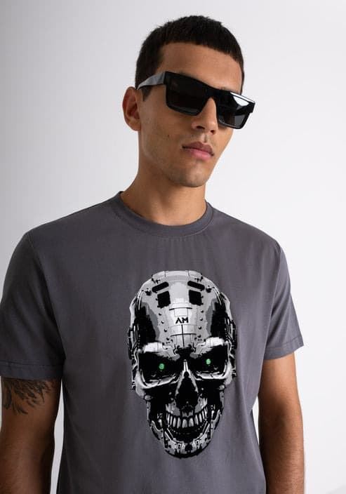 Camiseta Antony Morato MMKS02428 FA100144 9074 antrancita - Imagen 1