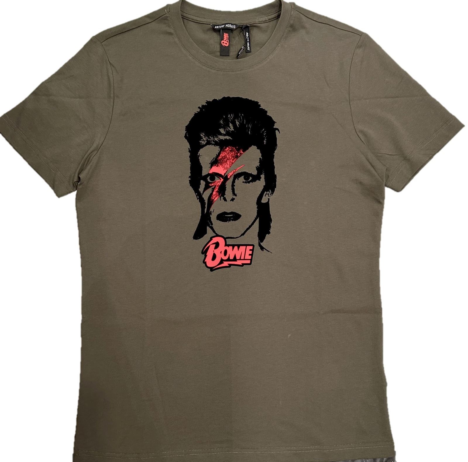 Camiseta Antony Morato MMKS02455 FA100240 4079 verde militar - Imagen 1