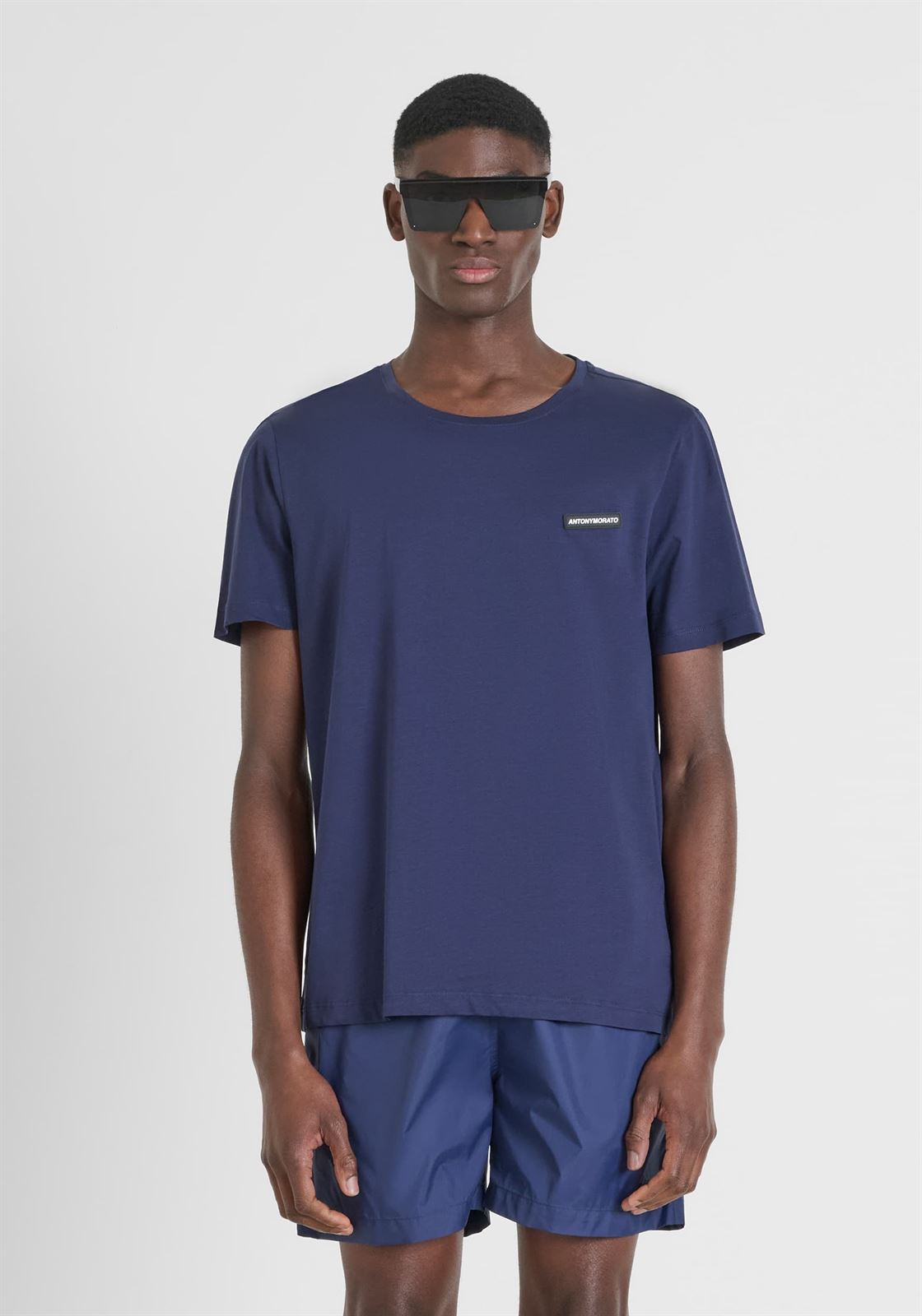Camiseta Antony Morato Navy Blue MMKS02531 FA100252 7132 - Imagen 1