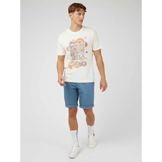 Camiseta Ben Sherman 0071387 015 1960'S Tee Ivory - Imagen 2