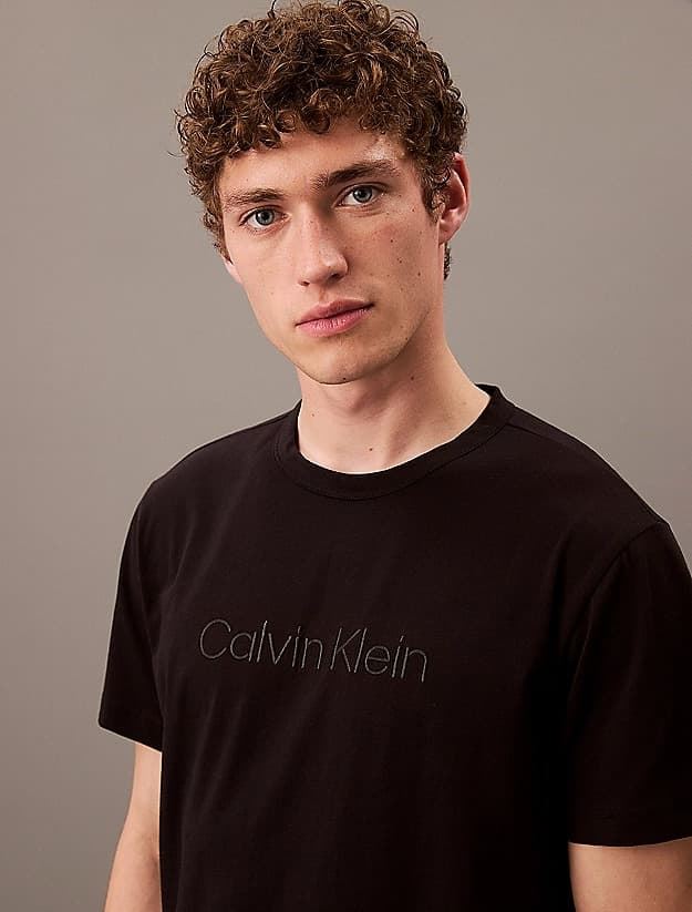 Camiseta Calvin Klein Crew Neck Black - Imagen 2