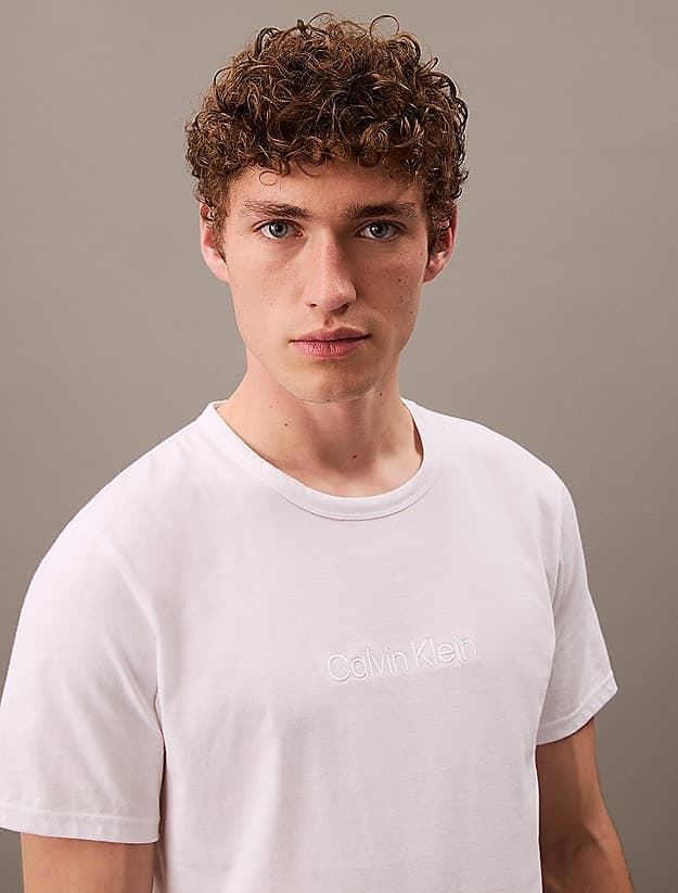 Camiseta Calvin Klein Crew Neck Classic White - Imagen 2