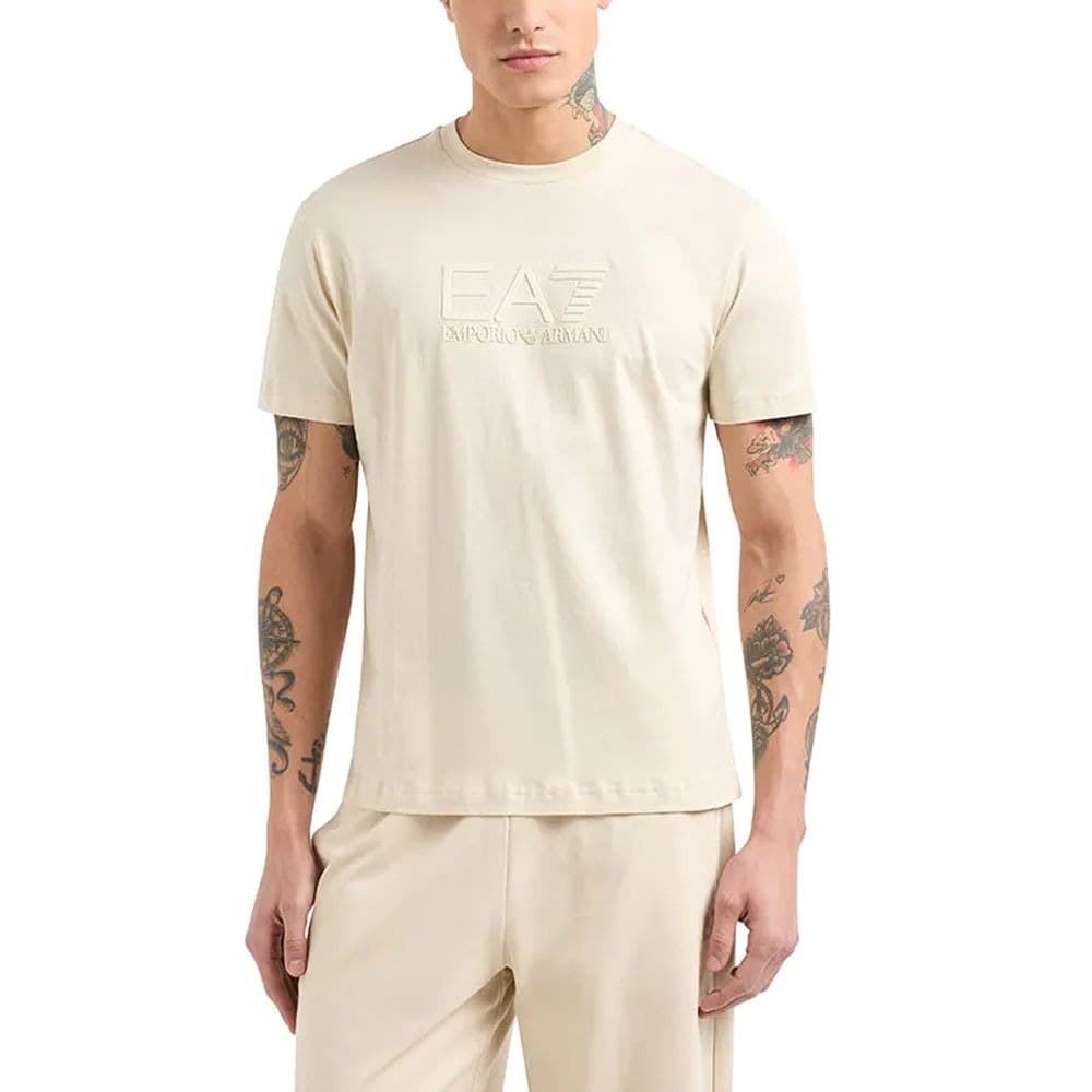 Camiseta EA7 Emporio Armani 7M000226 AF10375 U1079 almond milk - Imagen 1