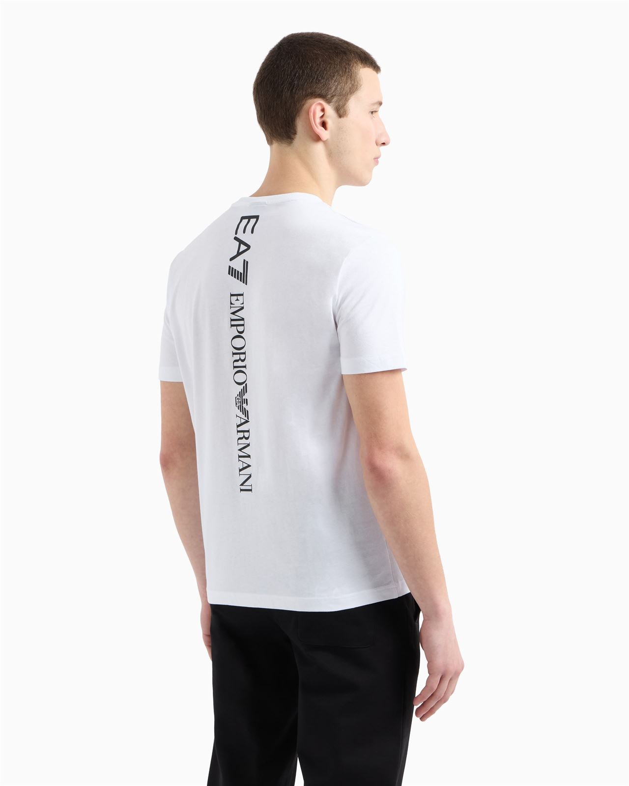 Camiseta EA7 Emporio Armani 7M000567 AF10375 M0003 white/black - Imagen 3