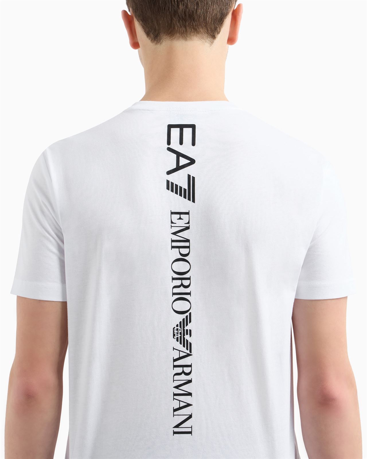 Camiseta EA7 Emporio Armani 7M000567 AF10375 M0003 white/black - Imagen 5