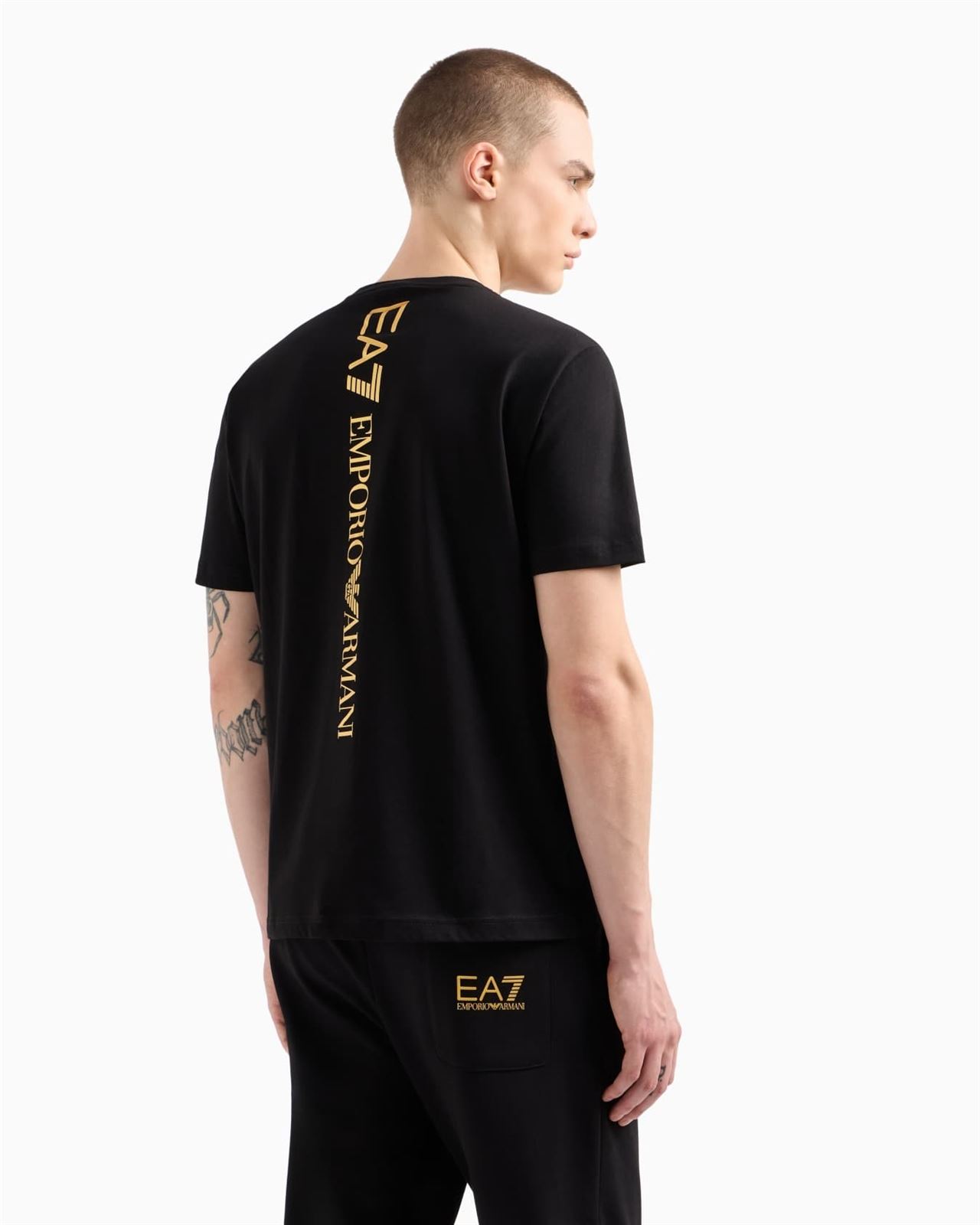 Camiseta EA7 Emporio Armani 7M000567 AF10375 MC004 black/gold - Imagen 3