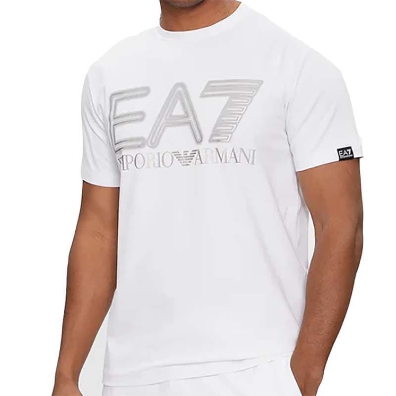 Camiseta Emporio Armani EA7 3DPT37 PJMUZ 1100 WHITE - Imagen 1