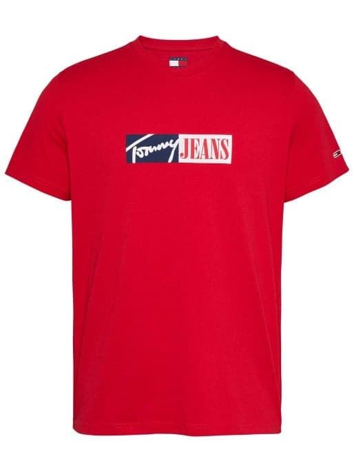 Camiseta Roja Tommy Hilfiger Tjm Slim Entry Graph Xme Red - Imagen 1