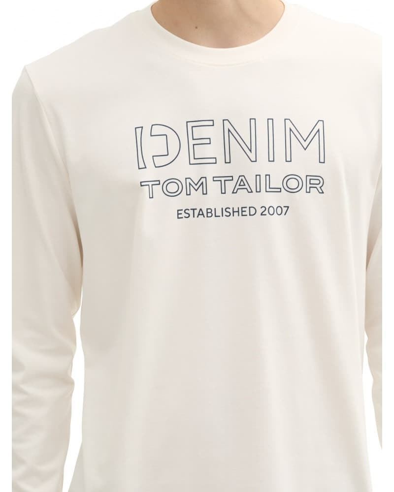 Camiseta Tom Tailor 1043484 10348 Gardenia White - Imagen 3