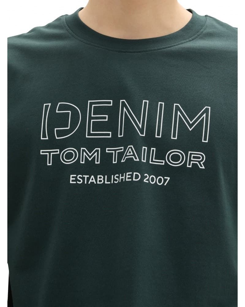 Camiseta Tom Tailor 1043484 10362 Dark Gable Green - Imagen 3