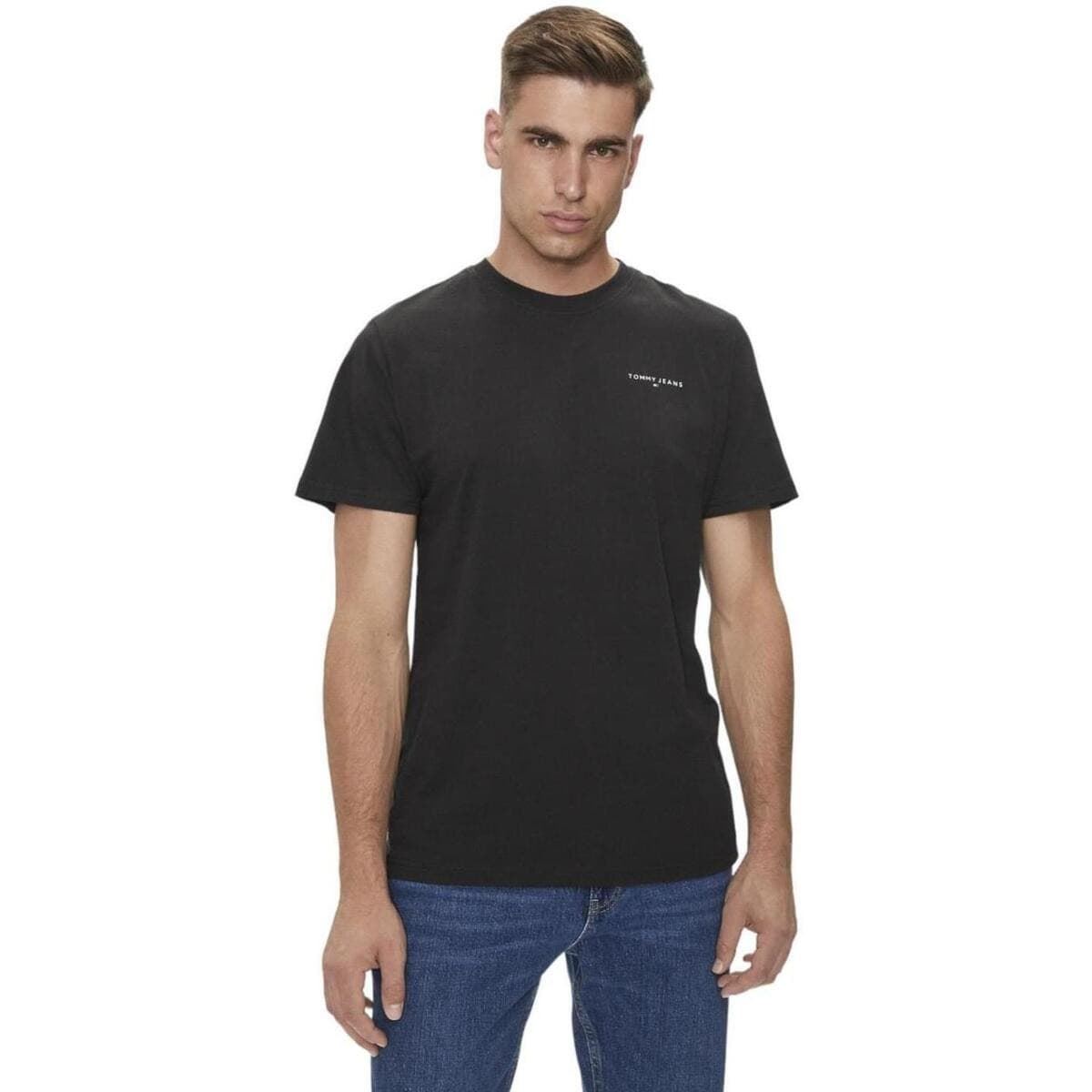 Camiseta Tommy Jeans DM0DM18555 BDS black - Imagen 1