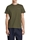 Camiseta Verde Tommy Jeans Slim Linear Chest See TEE Ext Fatigue Green - Imagen 2