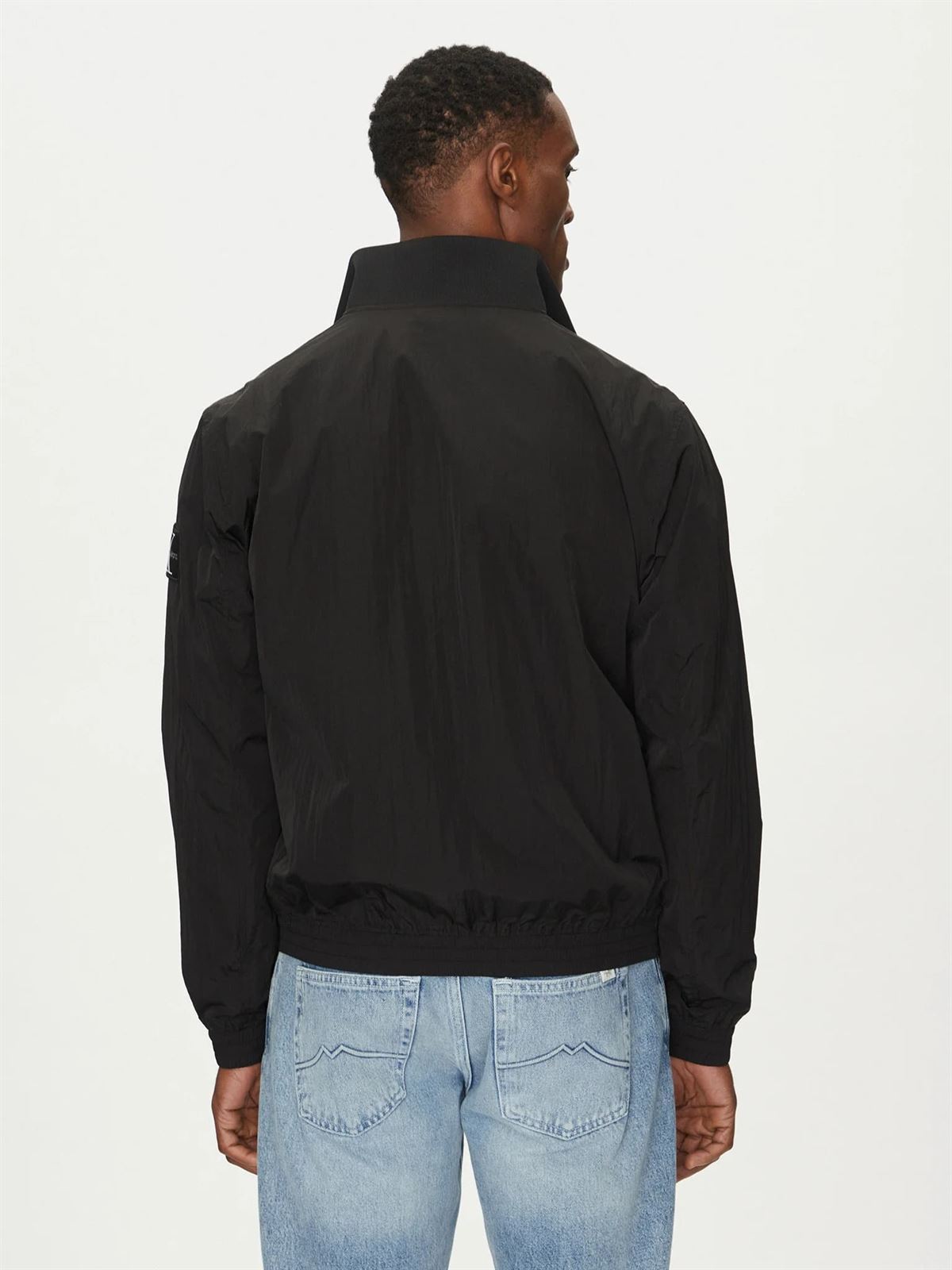 Cazadora Negra Calvin Klein Jeans Unpadded Harrington - Imagen 3