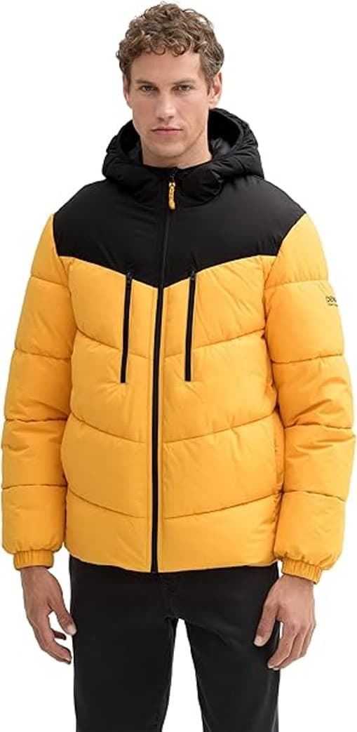 Cazadora Tom Tailor Hooded Puffer Jacket Classic Orange - Imagen 1