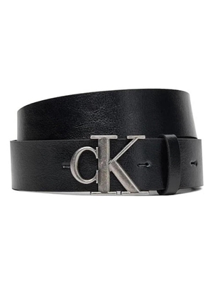 Cinturon CALVIN KLEIN LV04D7016G V8L CK Buckle Tumbled Black/Antique Silver - Imagen 1