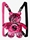 Minimochila Sprayground Pink Graff City Minibear Cub - Imagen 1