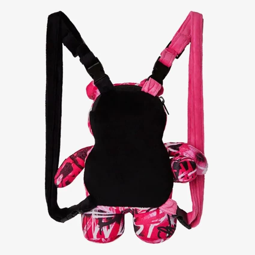 Minimochila Sprayground Pink Graff City Minibear Cub - Imagen 2