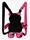 Minimochila Sprayground Pink Graff City Minibear Cub - Imagen 2