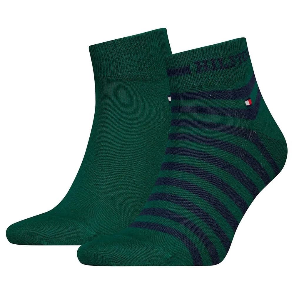 Pack 2 calcetines Tommy Hilfiger 701229851 002 dark green - Imagen 1