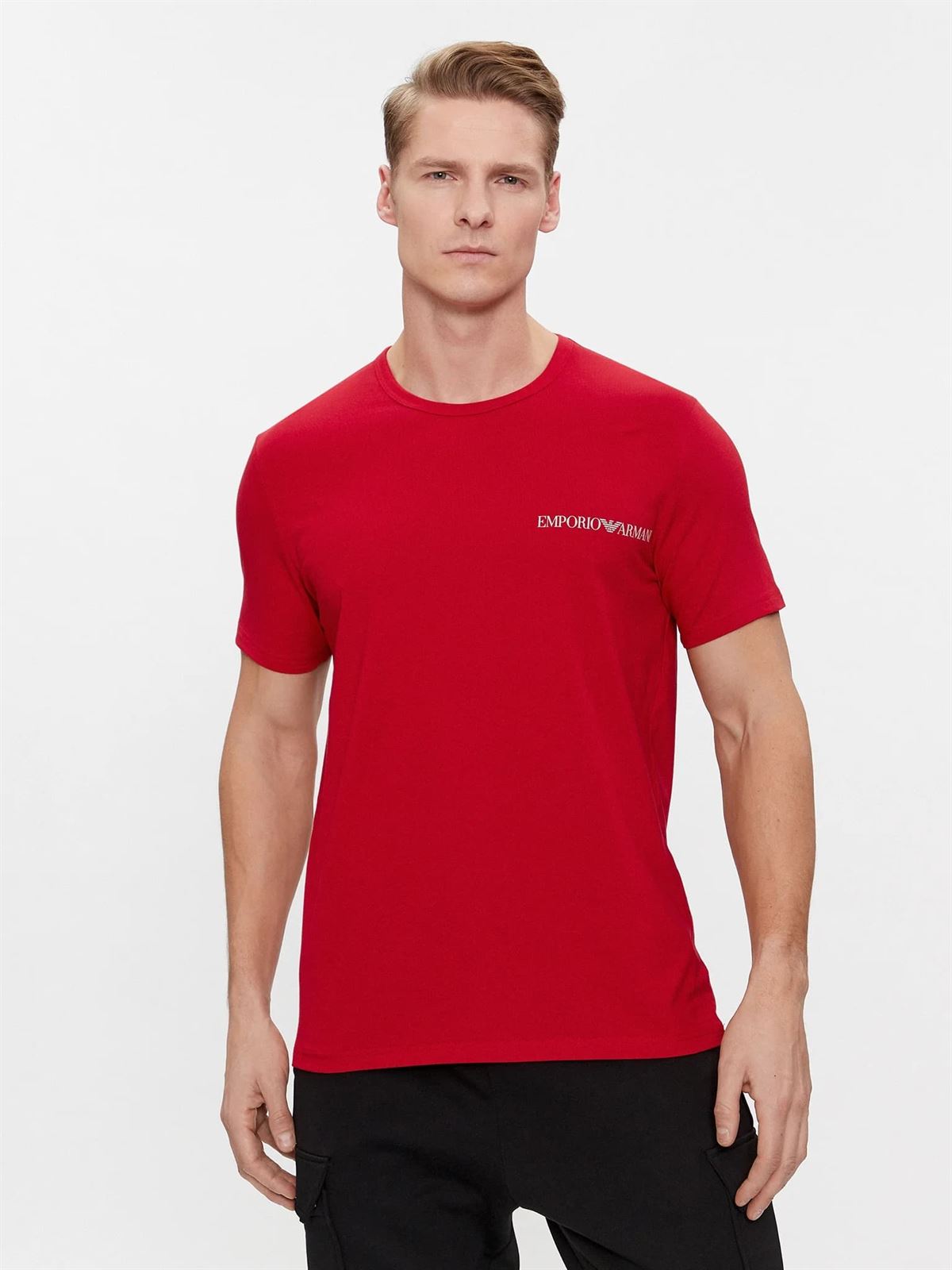 Pack 2 camisetas Emporio Armani 111267 4R717 71435 marine/rosso - Imagen 2