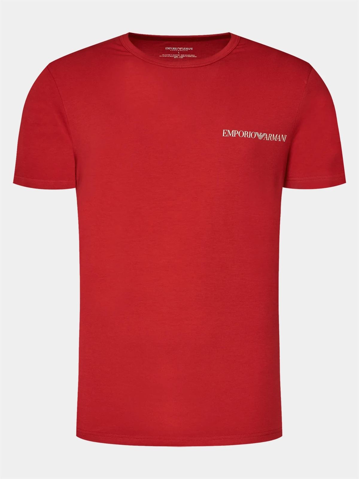 Pack 2 camisetas Emporio Armani 111267 4R717 71435 marine/rosso - Imagen 4