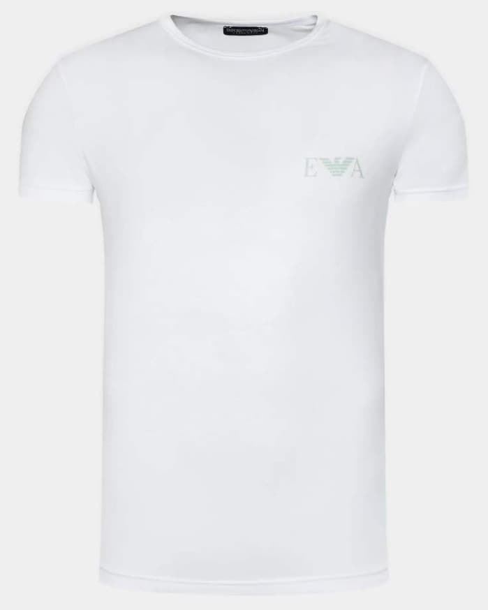 Pack 2 camisetas Emporio Armani 111670 4R715 23235 marine bianco - Imagen 2