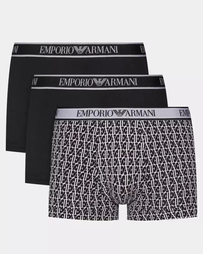 Pack 3 boxer Emporio Armani 112130 4R717 35421nero/nero/nero - Imagen 1