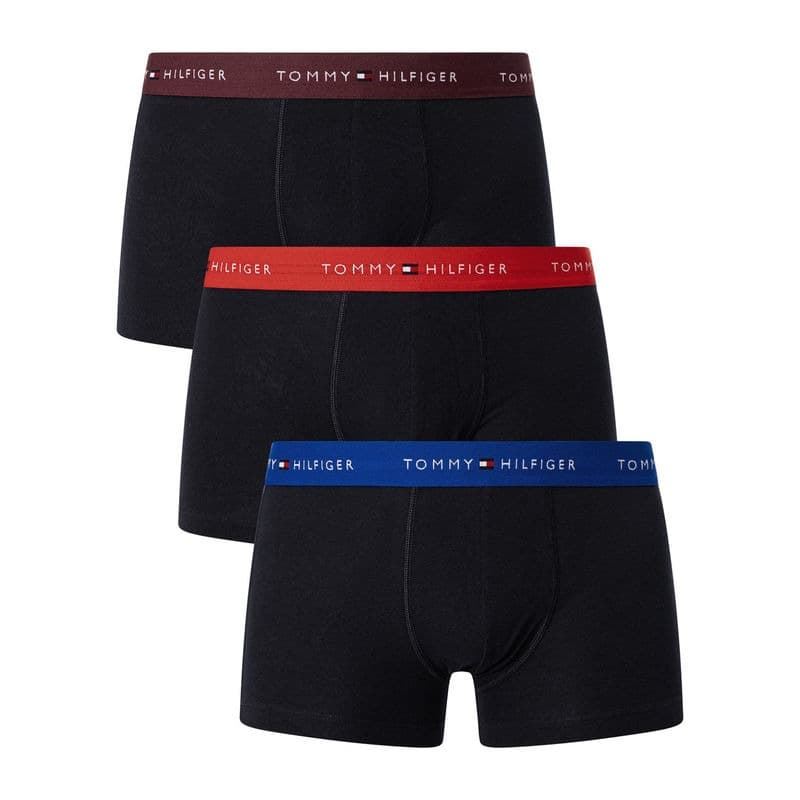 Pack 3 boxer Tommy Hilfiger UM0UM02763 05K bright blue/ deep crim/deep rouge - Imagen 1