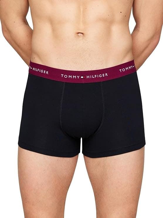 Pack 3 boxer Tommy Hilfiger UM0UM02763 05K bright blue/ deep crim/deep rouge - Imagen 2