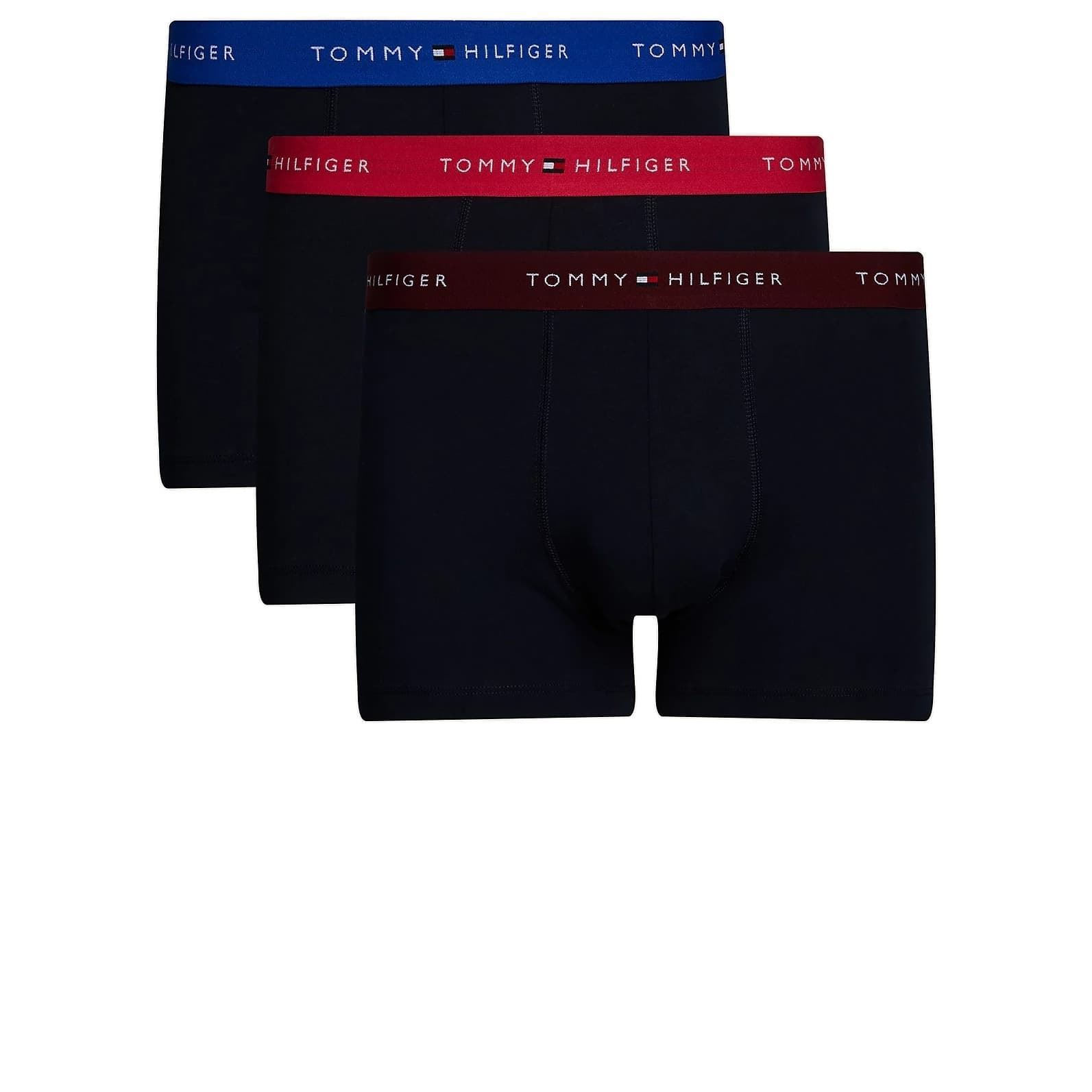 Pack 3 boxer Tommy Hilfiger UM0UM02763 0VU pink heart/bright blue/deep rouge - Imagen 1