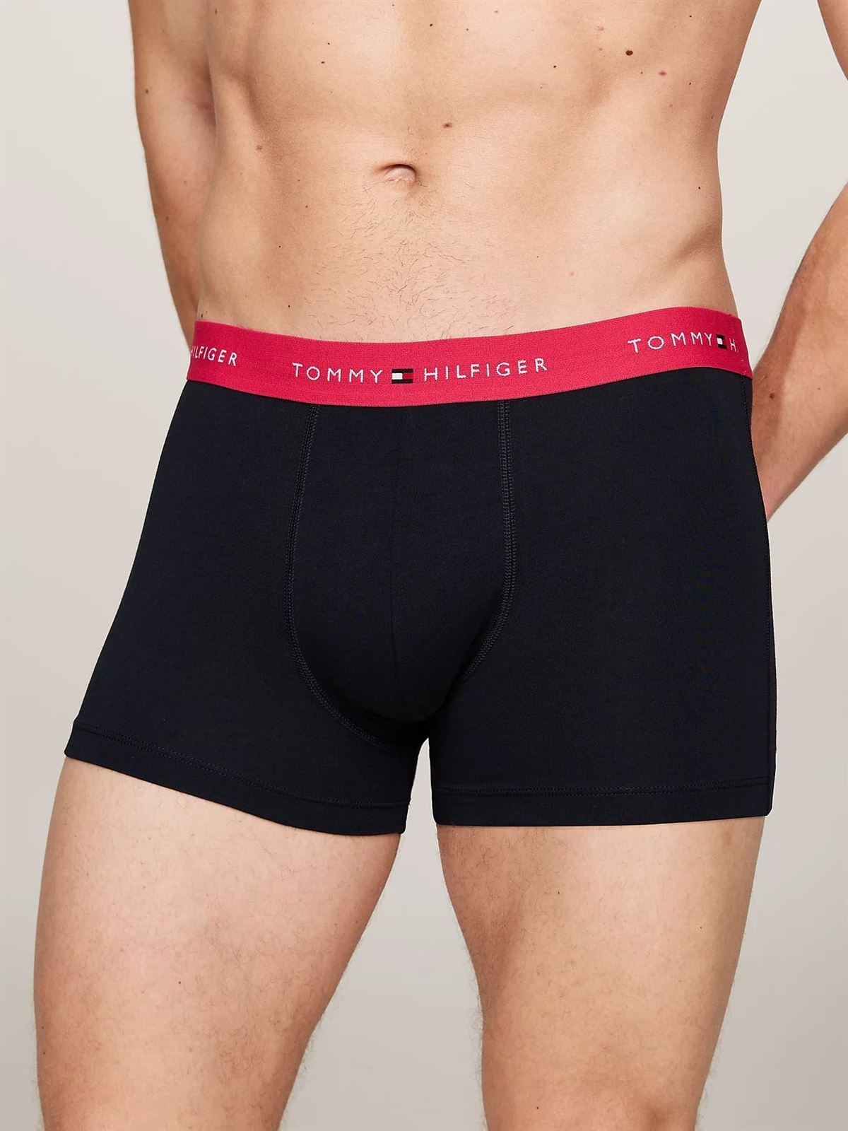 Pack 3 boxer Tommy Hilfiger UM0UM02763 0VU pink heart/bright blue/deep rouge - Imagen 4