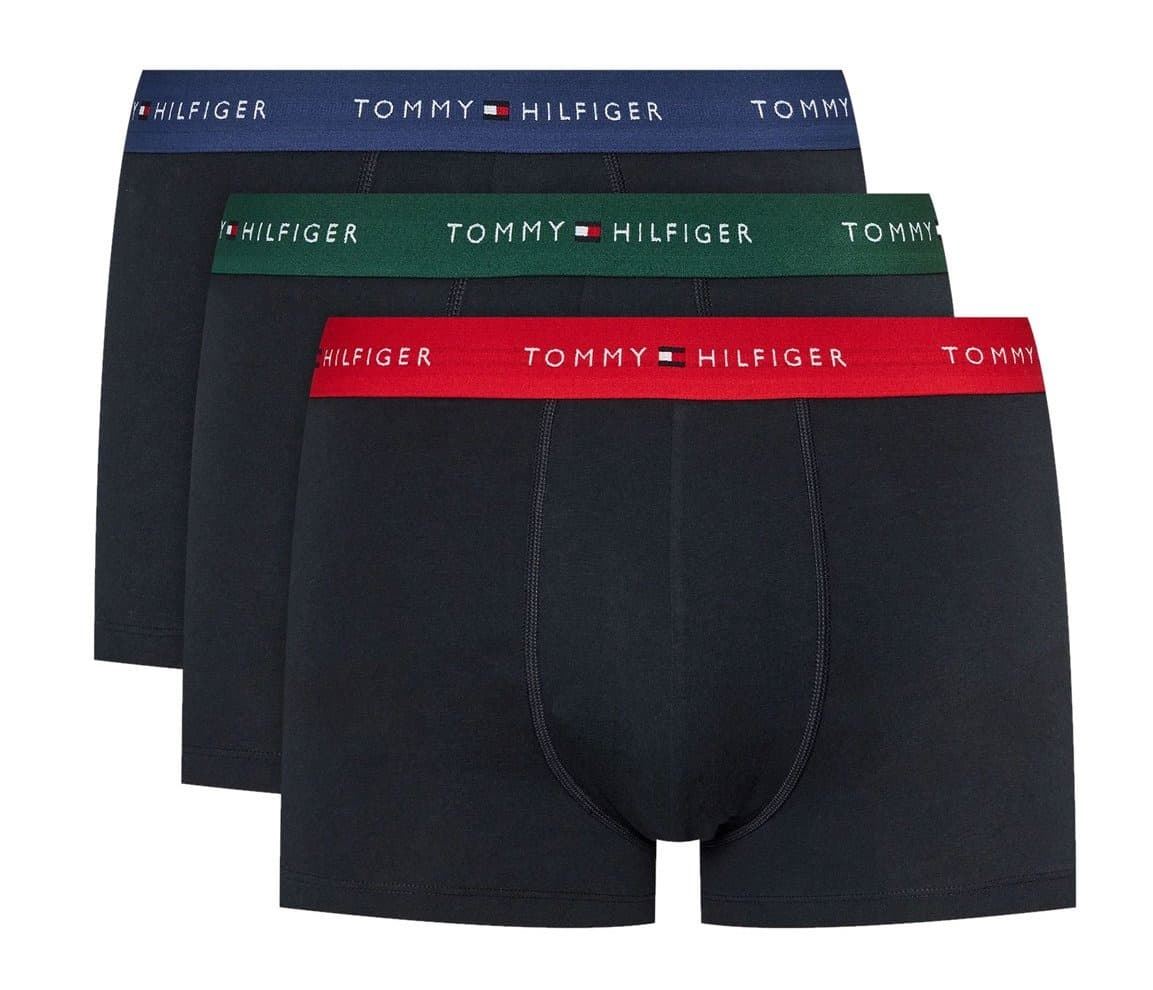 Pack 3 bóxer Tommy Hilfiger UM0UM02763 0WN blue ink/orn green/primary red - Imagen 1