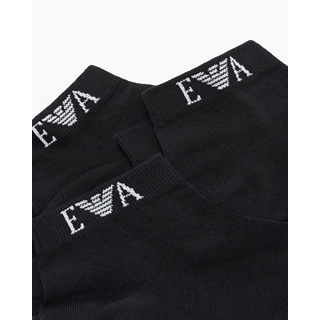 Pack 3 Pares Calcetines Emporio Armani Black EM000550 AF26377 UC001 - Imagen 2