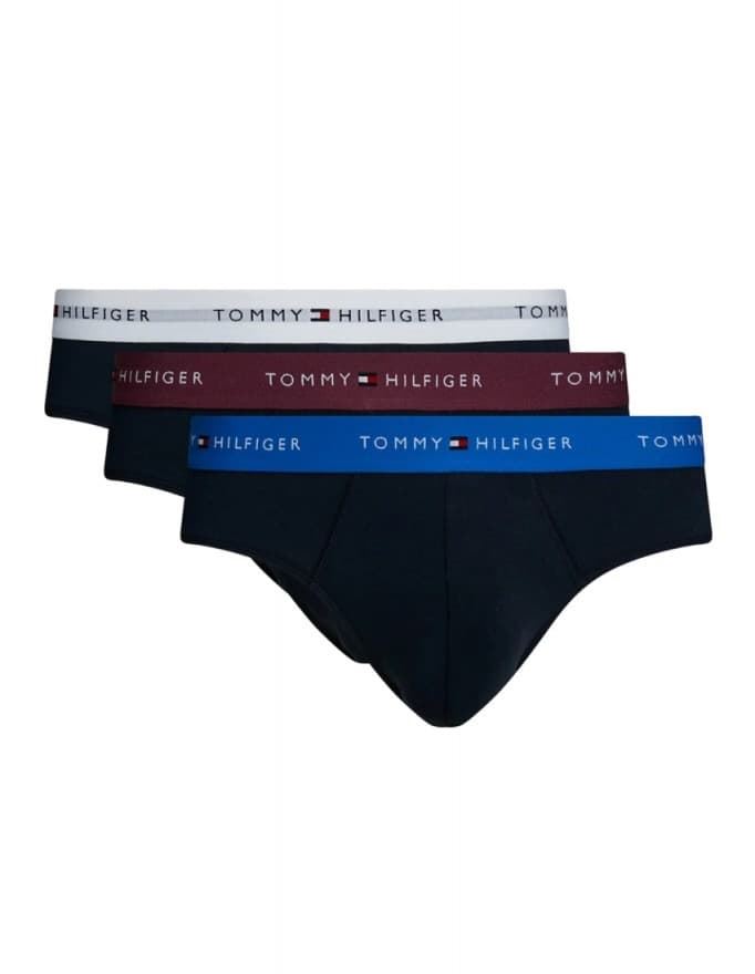 Pack 3 slips Tommy Hilfiger UM0UM02904 0VZ heritage plum/unity blue/white - Imagen 1