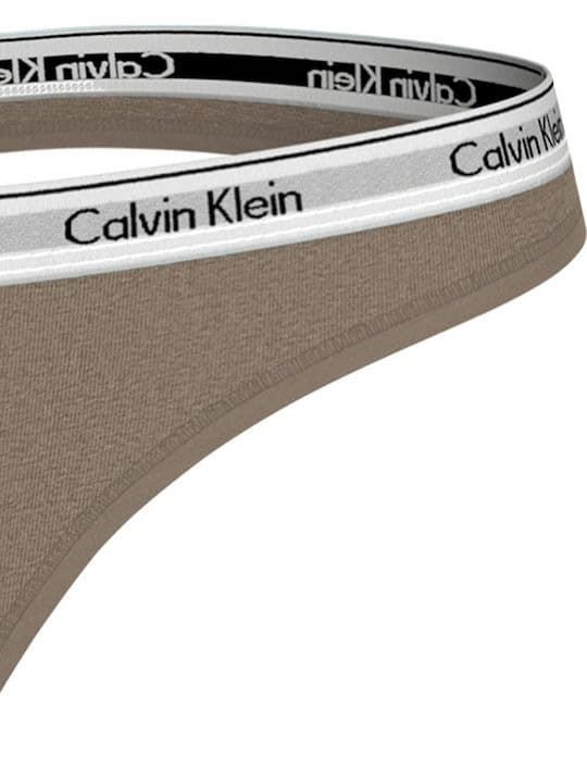 Pack 3 Tangas Calvin Klein Modern Logo Thong 3PK PZ7 - Imagen 2