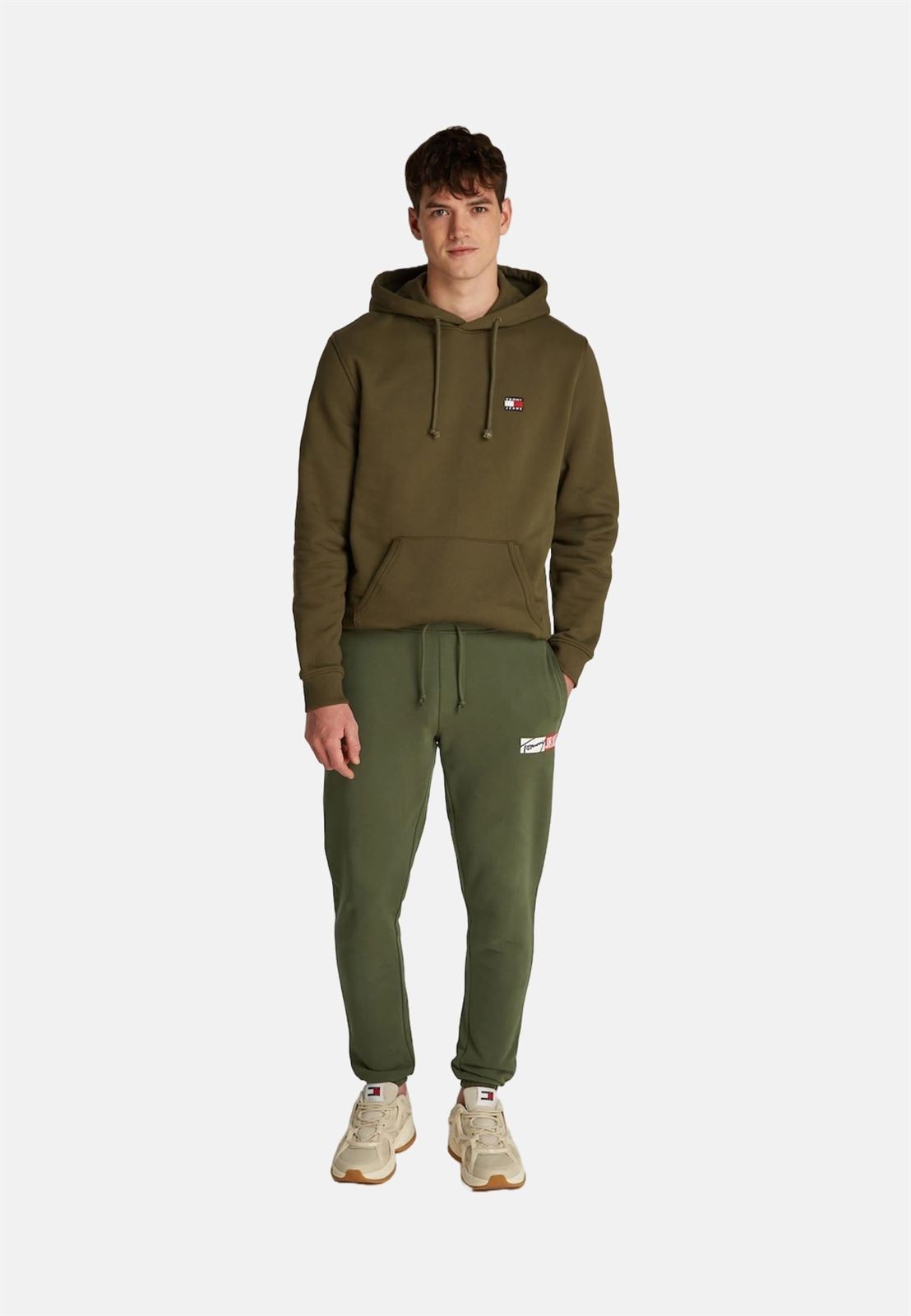 Pantalón Chándal Verde Tommy Jeans Tjm Slim Entry Sweatpant - Imagen 2