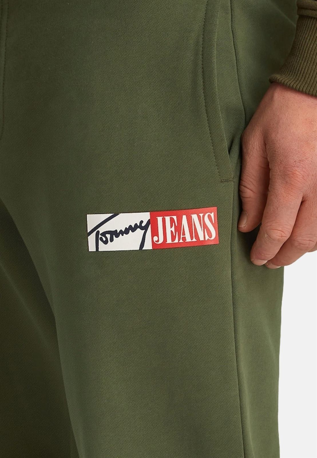 Pantalón Chándal Verde Tommy Jeans Tjm Slim Entry Sweatpant - Imagen 5