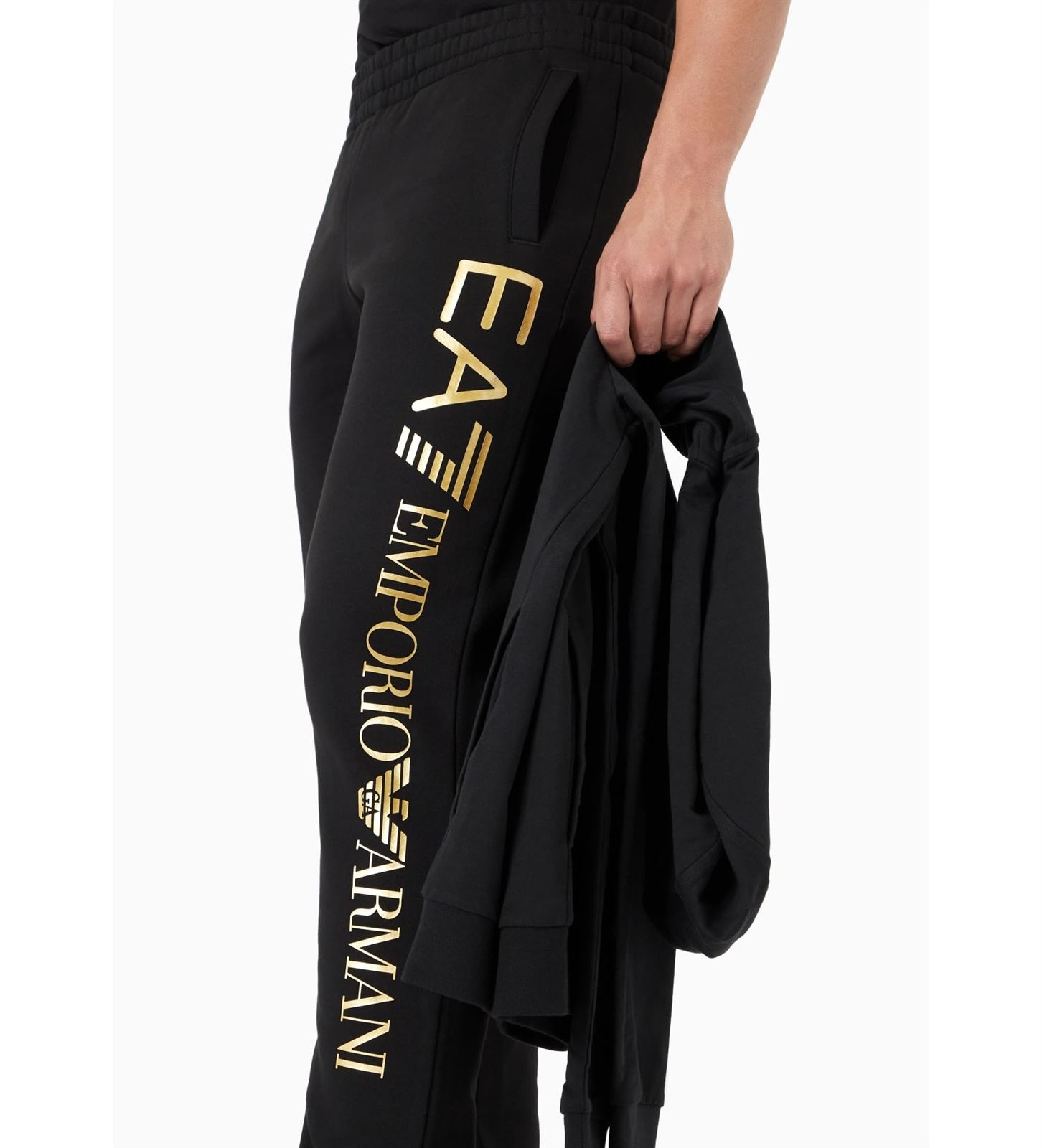 Pantalón EA7 Emporio Armani 7M000572 AF10377 MC004 black/gold - Imagen 2