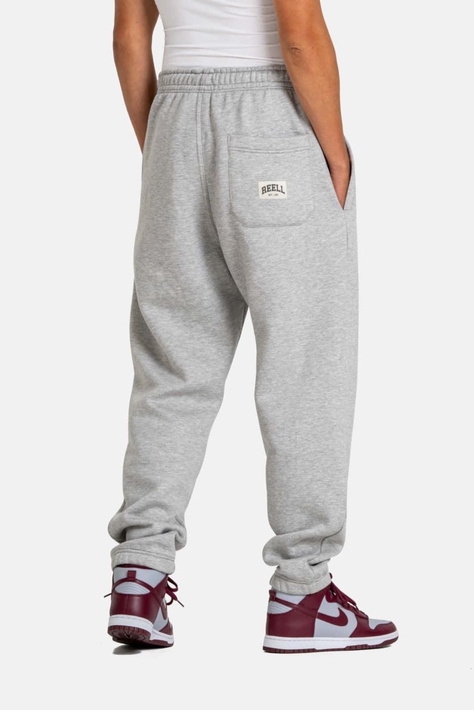 Pantalón Reell Team Sweatpant 2518 Jogging Gey Melange - Imagen 3