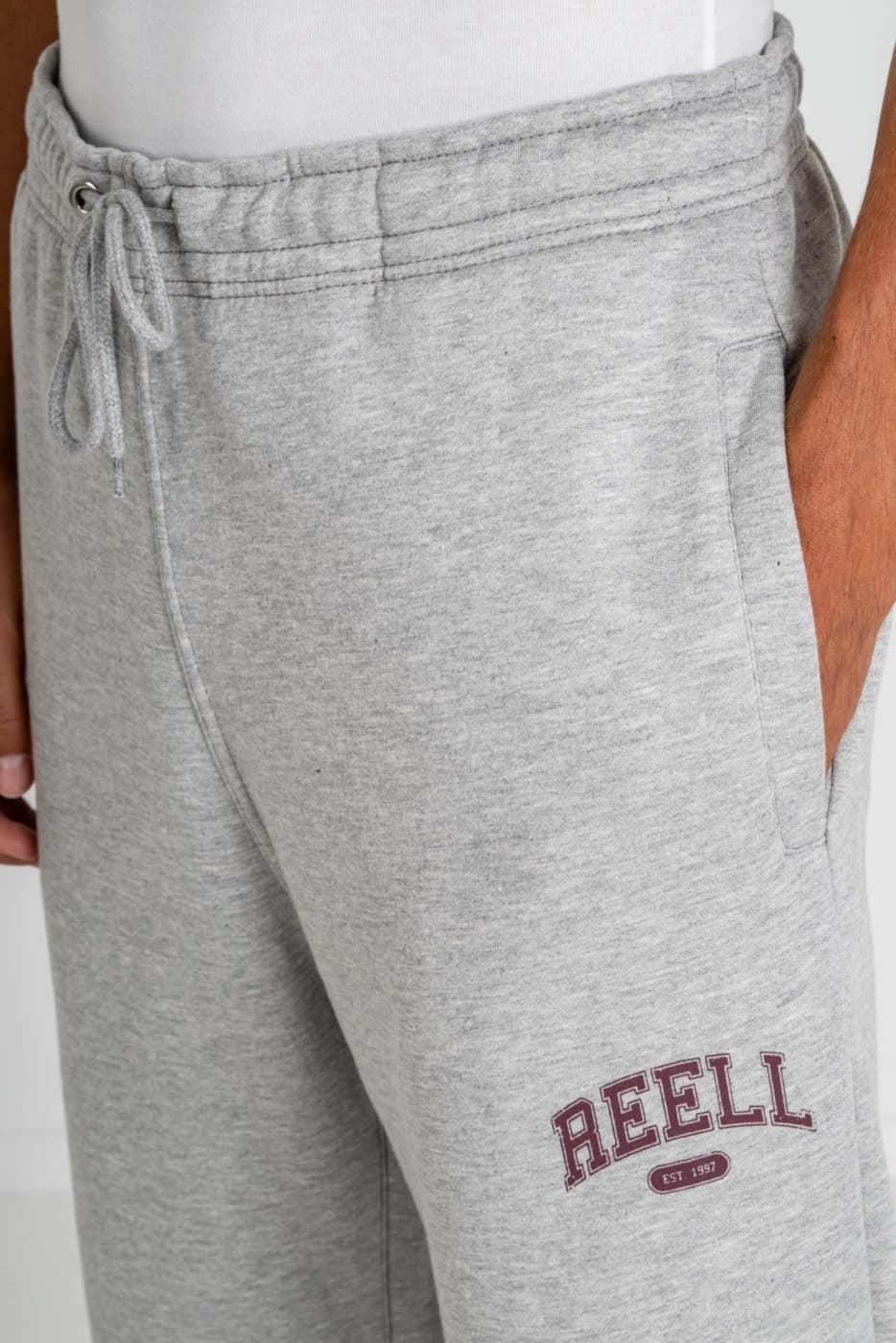 Pantalón Reell Team Sweatpant 2518 Jogging Gey Melange - Imagen 5