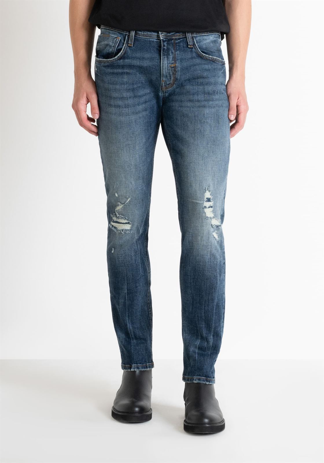 Pantalón Vaquero Antony Morato Jeans Kurt Comfort Tapered Fit (MMDT00282 FA750500 7010 W01887) - Imagen 1