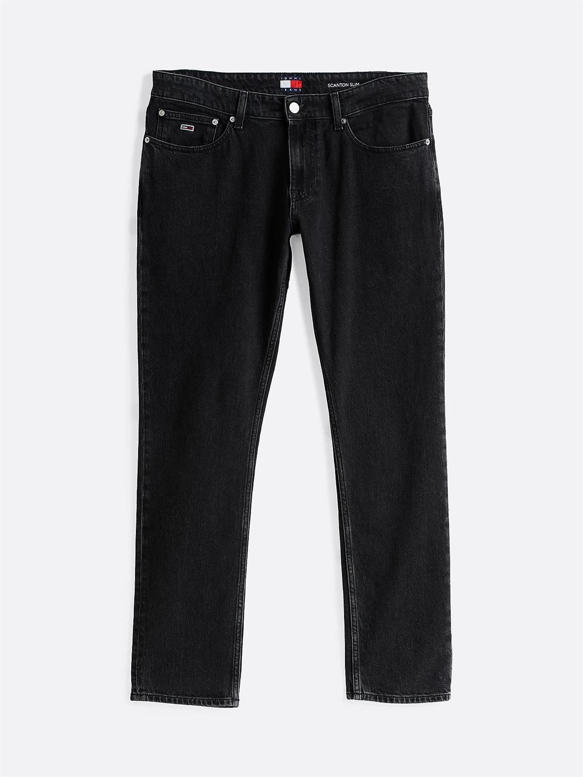 Pantalón Vaquero Negro Tommy Jeans Scanton Slim AI4181 Denim Black DN0DM21135 1BZ - Imagen 1