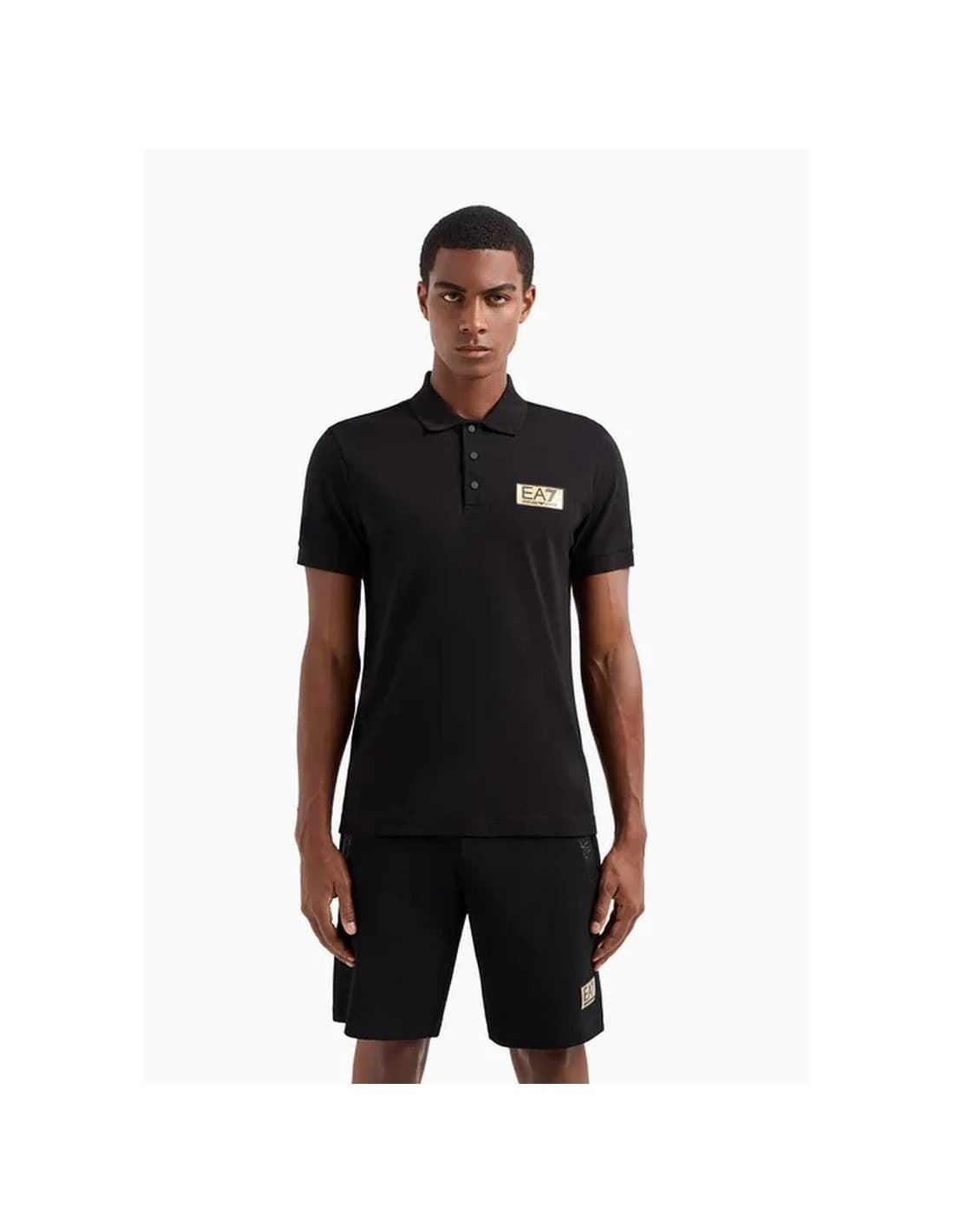 Polo Emporio Armani EA7 3DPF02 PJ5AZ 1200 negro - Imagen 3