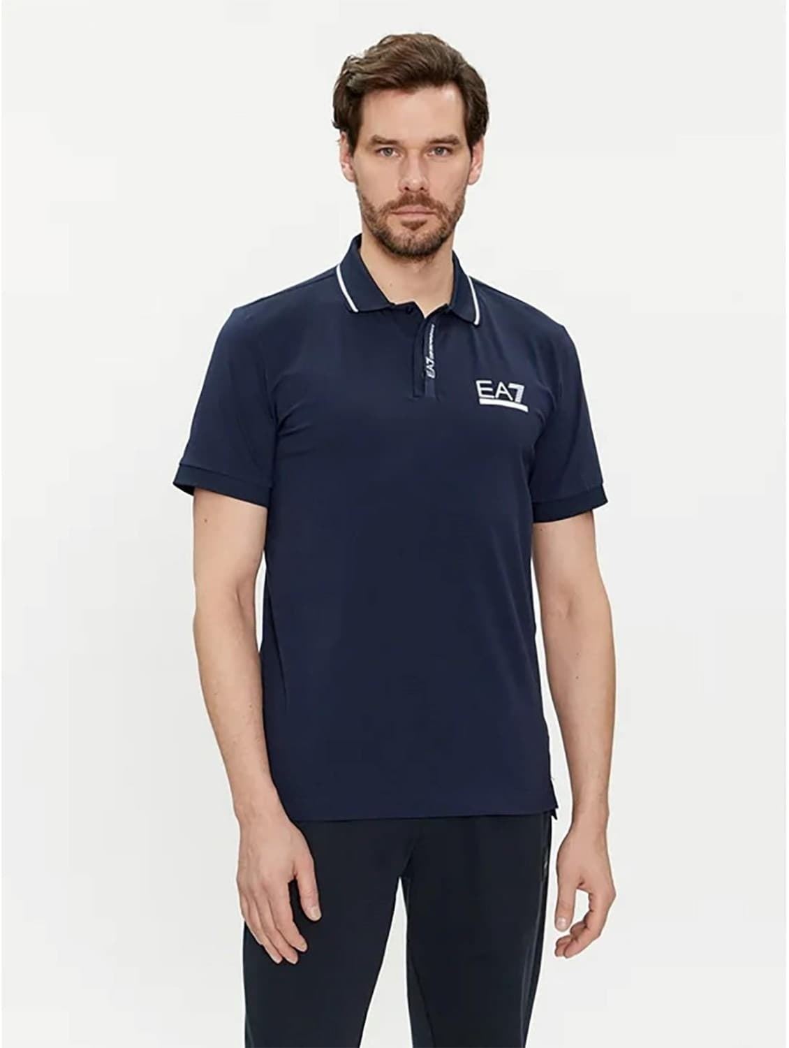 Polo Emporio Armani EA7 3DPF17 PJ03Z 1554 navy blue - Imagen 1