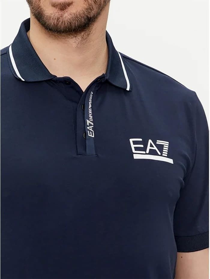 Polo Emporio Armani EA7 3DPF17 PJ03Z 1554 navy blue - Imagen 3